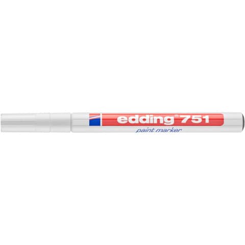 Marcatore a vernice edding 751 punta conica 1-2 mm bianco E-751 049